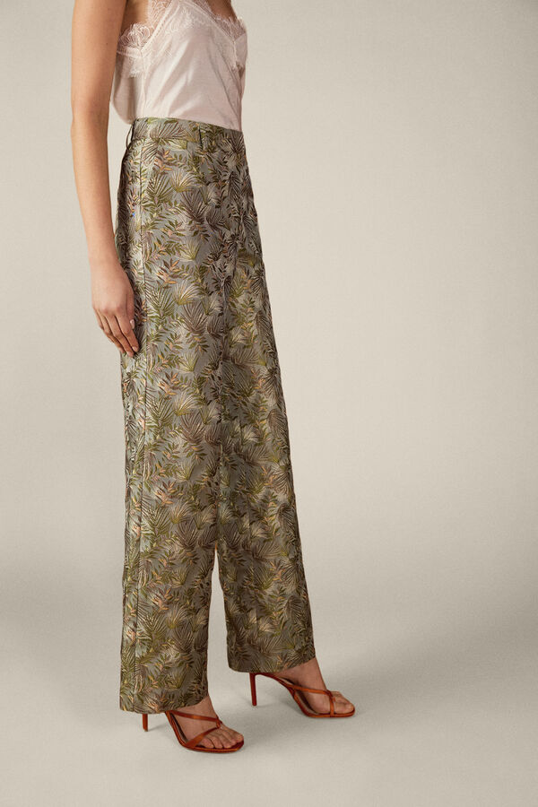 TFP by Tamara Falc&oacute; Jacquard trousers Green