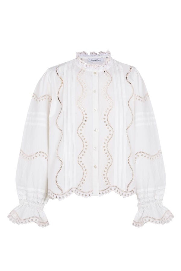 Pedro del Hierro Embroidered blouse White