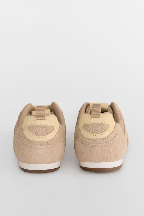 Pedro del Hierro Two-tone sneaker Beige