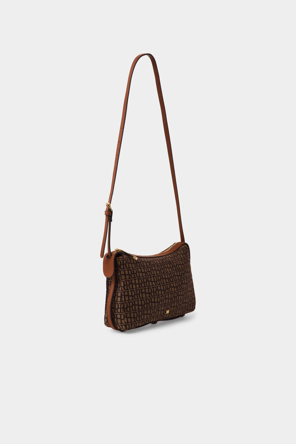 Pedro del Hierro Logo crossbody bag Brown