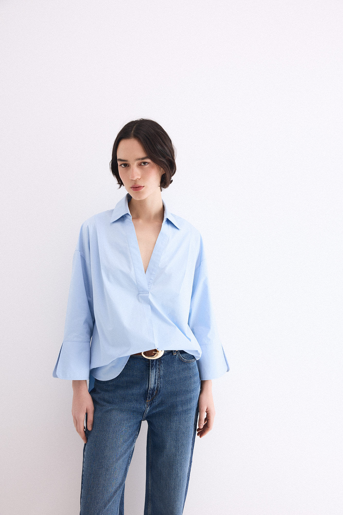 Pedro del Hierro Loose plain shirt
