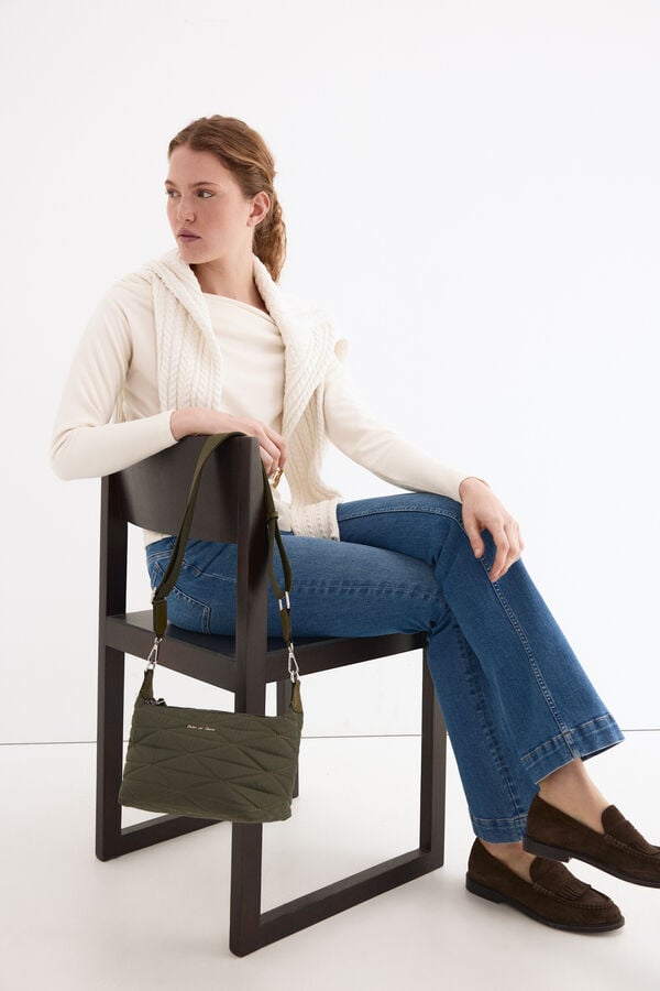 Pedro del Hierro Bandolera acolchada nylon Verde