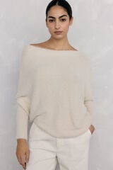Pedro del Hierro Asymmetrical jumper with shiny yarn Grey