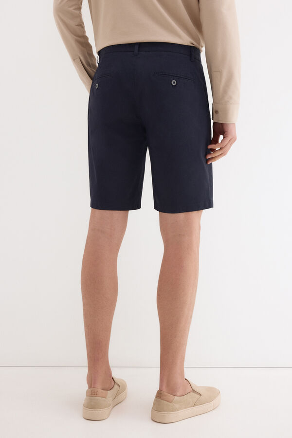 Pedro del Hierro Regular chino Bermuda shorts Blue