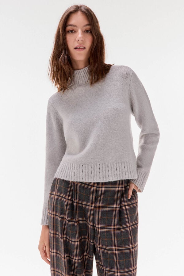 TFP by Tamara Falcó Cropped Perkins jersey Grey