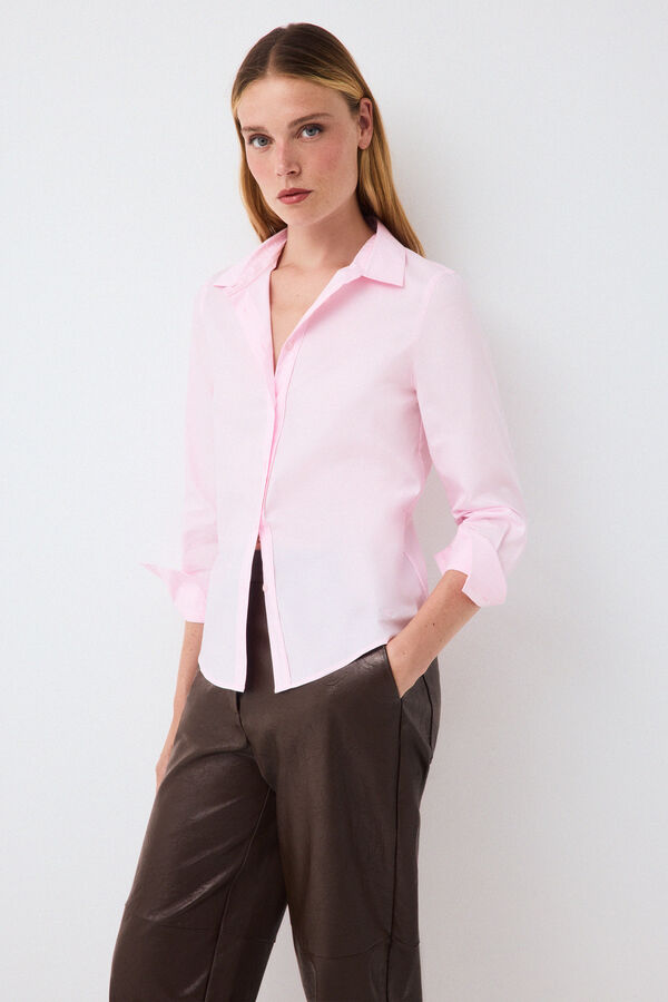 Pedro del Hierro Easy iron basic shirt Purple