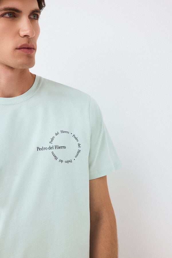 Pedro del Hierro Logo T-shirt Blue