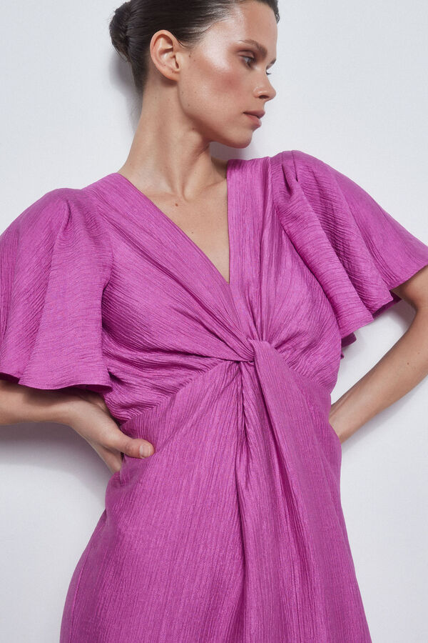 Pedro del Hierro Dress with knotted neckline Pink