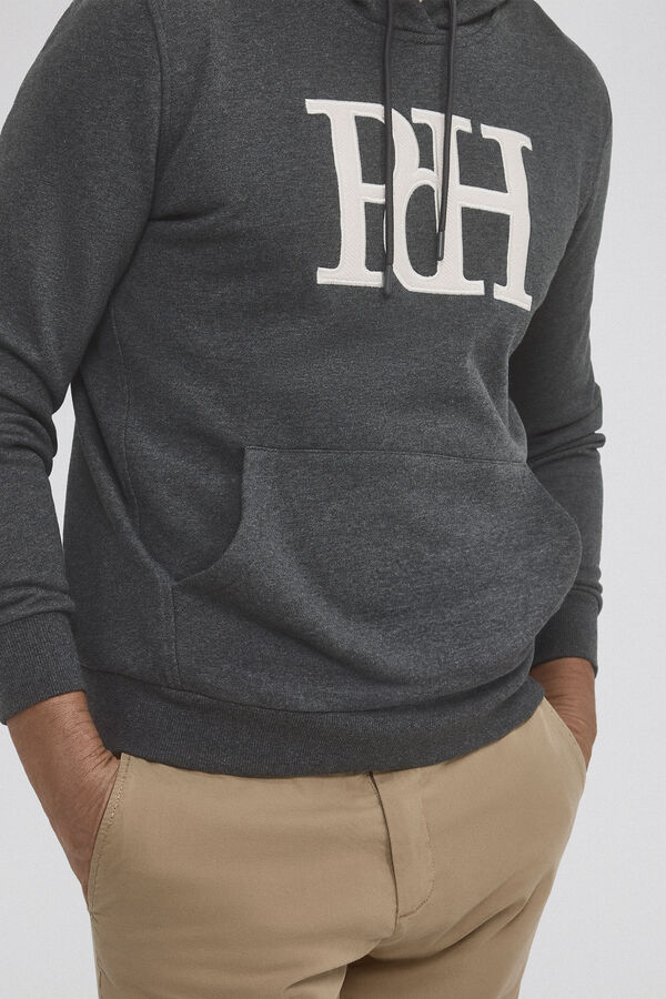 Pedro del Hierro Sweatshirt com capuz Cizento