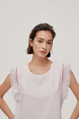 Pedro del Hierro Camiseta flecos Rosa