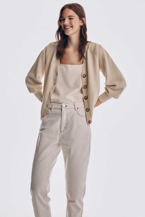 Pedro del Hierro Mom fit jeans Beige