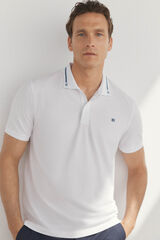 Pedro del Hierro Polo piqué tips White