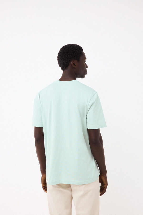 Pedro del Hierro Small logo T-shirt Blue