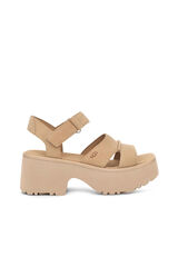 Ugg Sandália de salto largo Marrom