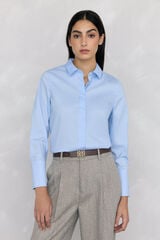 Pedro del Hierro Easy iron basic shirt Blue