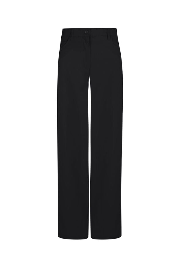 Pedro del Hierro Long pleated trousers Blue