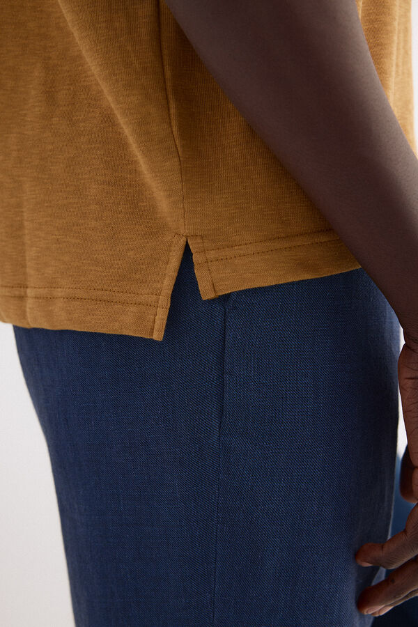 Pedro del Hierro Plain polo shirt Brown