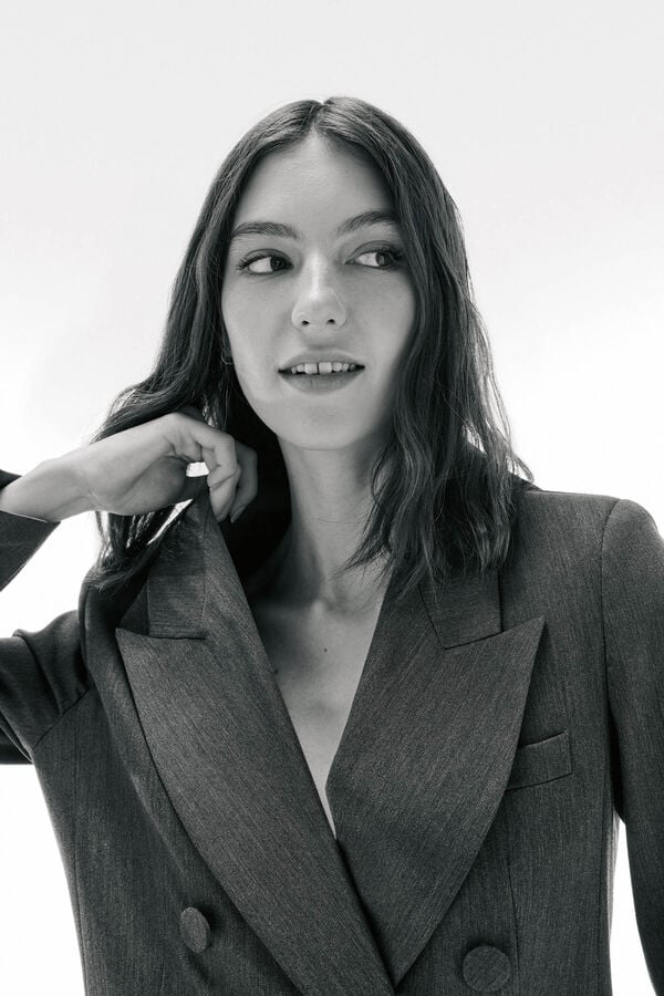 TFP by Tamara Falcó Double-breasted blazer Grey