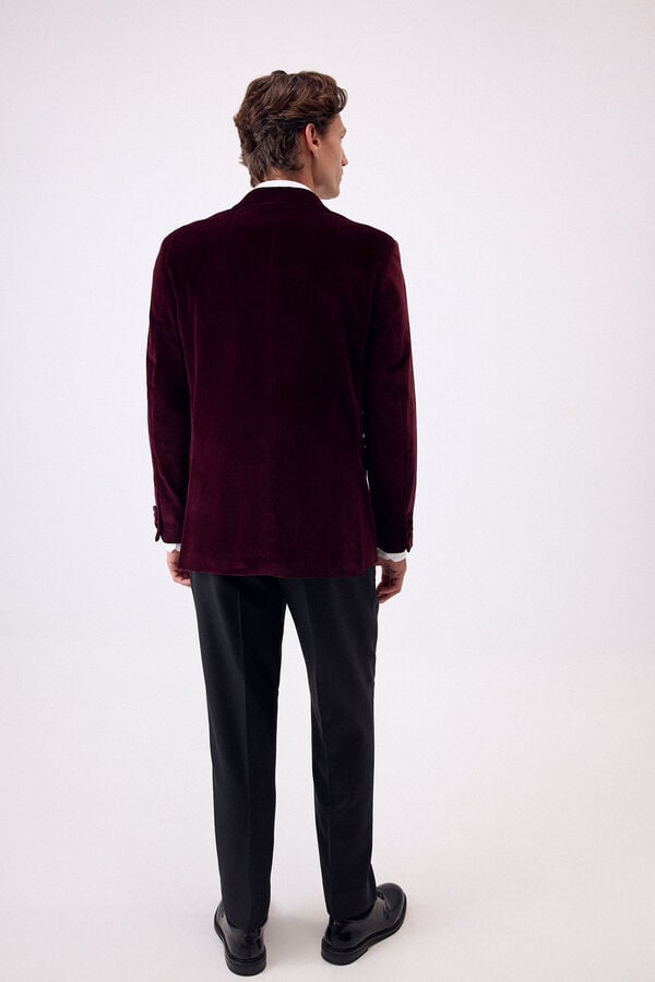 Pedro del Hierro Velvet blazer Burgundy