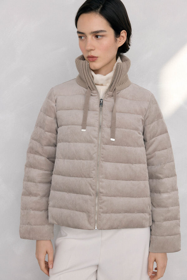 Pedro del Hierro Veludo veludo curto ultraleve Beige