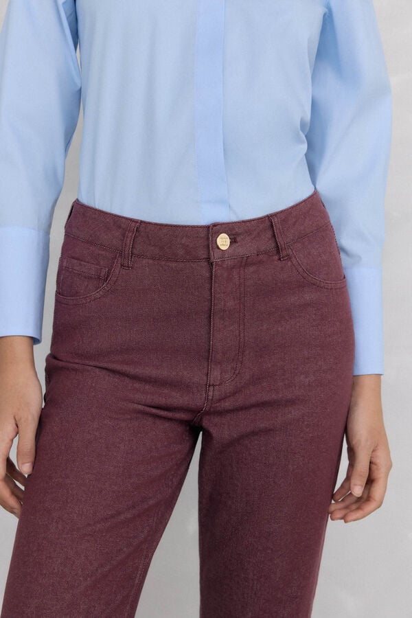 Pedro del Hierro Jeans stove pipe basic Burgundy