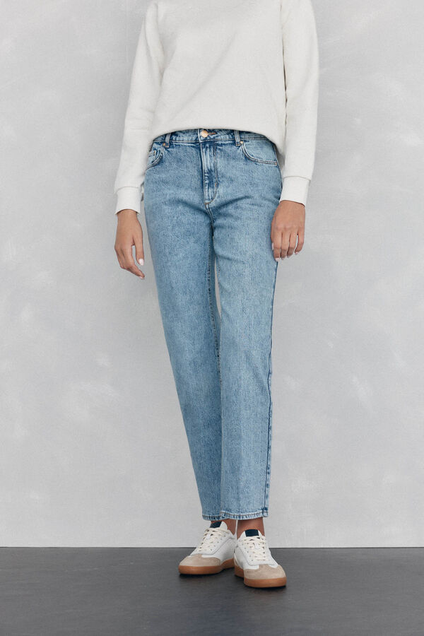 Pedro del Hierro Basic straight jeans Blue