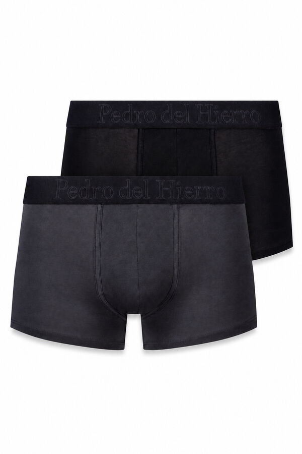 Pedro del Hierro Pack 2 boxer punto Negro