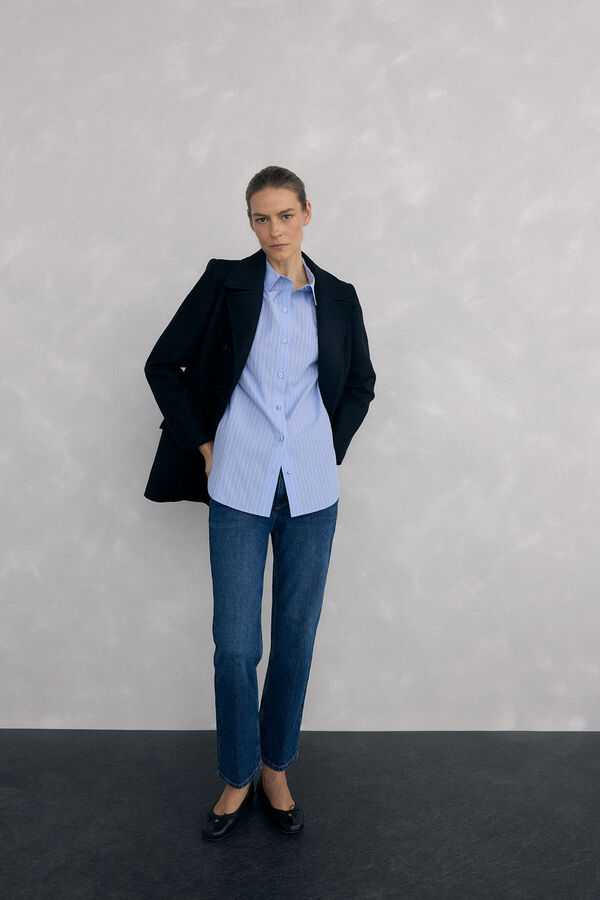 Pedro del Hierro Camisa rayas Blue