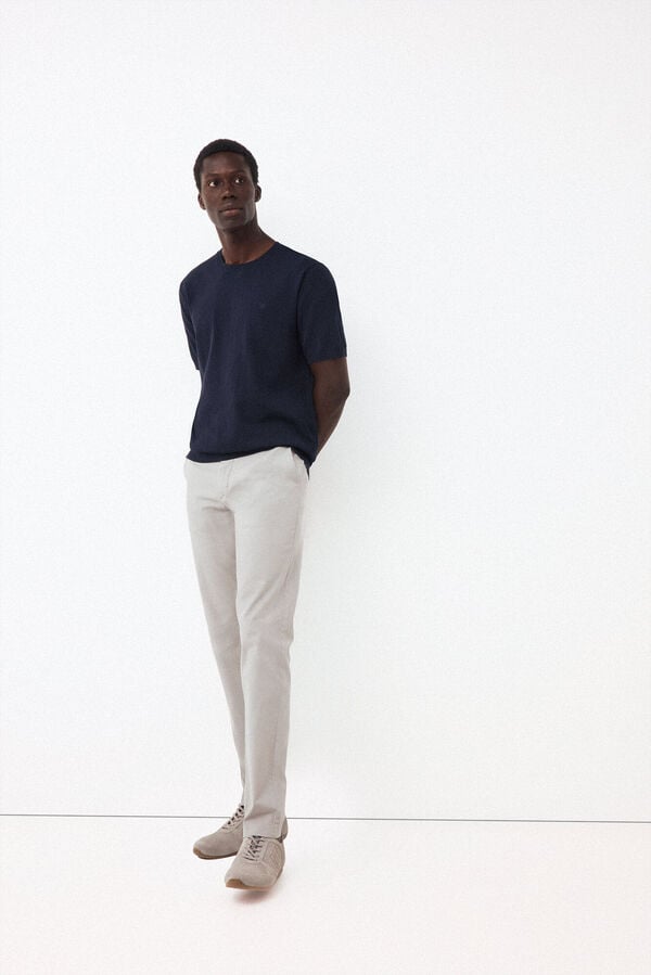 Pedro del Hierro Cotton premium jersey-knit T-shirt Blue