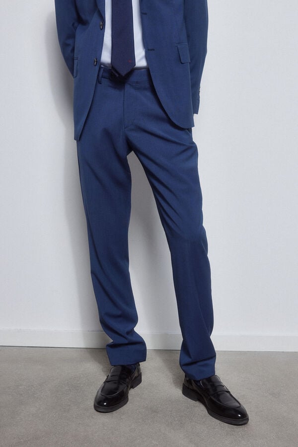Pedro del Hierro Blue slim fit trousers Blue