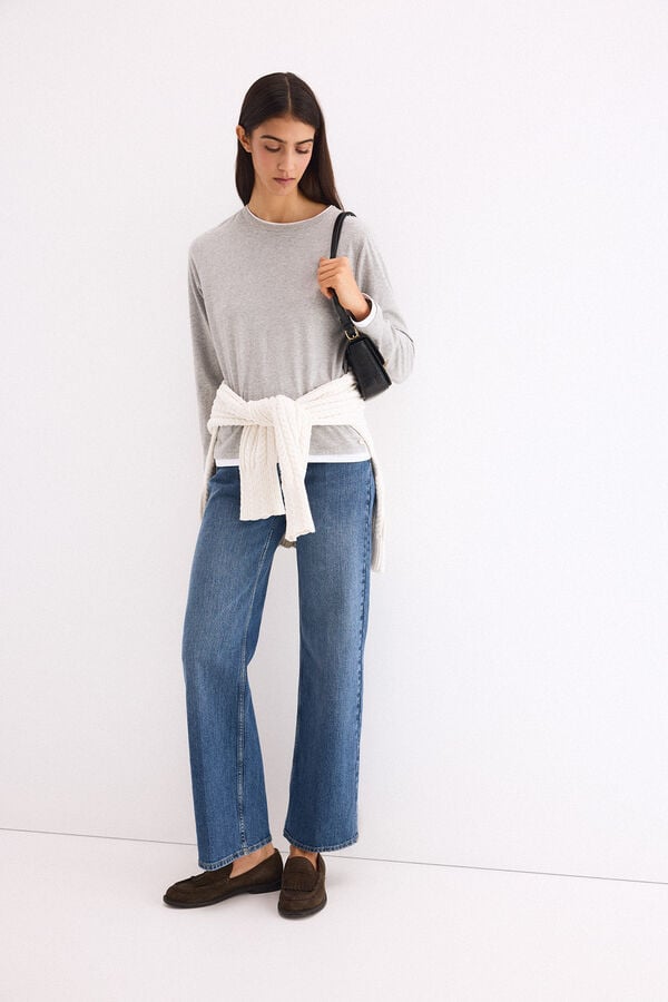 Pedro del Hierro Double T-shirt Grey