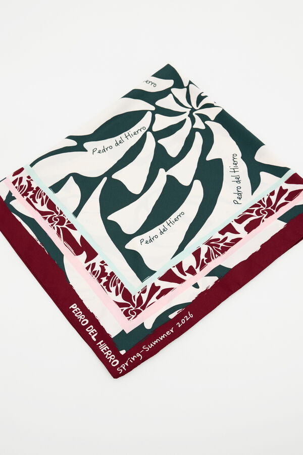 Pedro del Hierro Printed scarf Pink