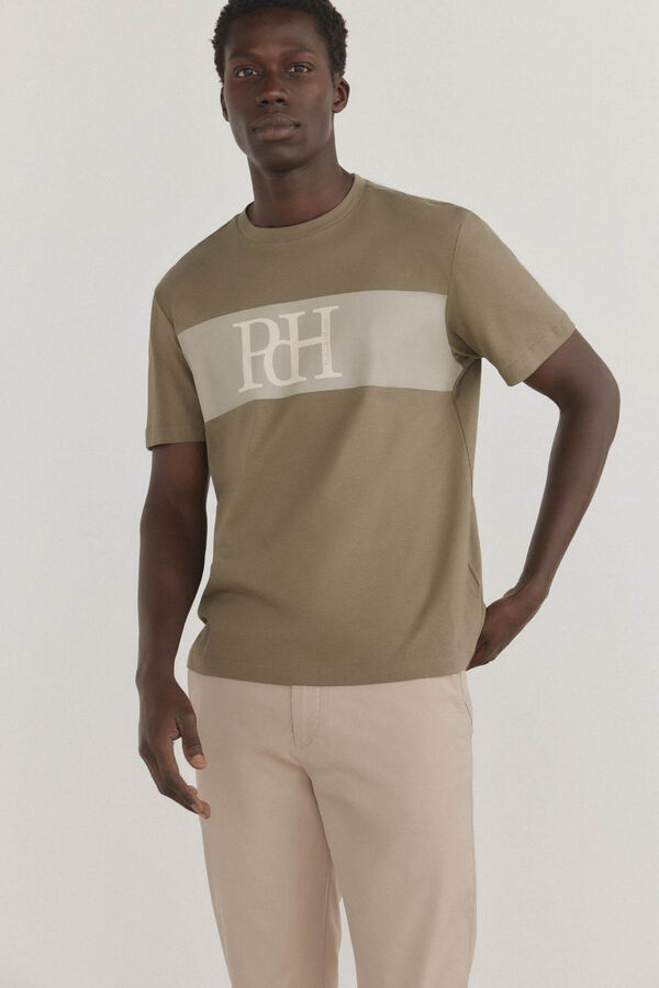 Pedro del Hierro Logo T-shirt Green