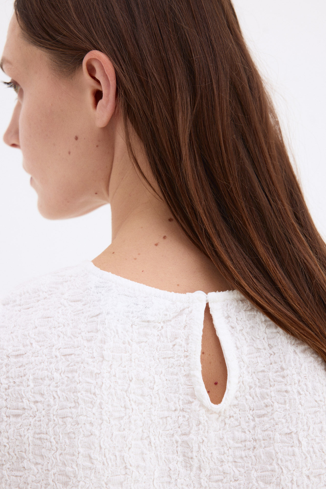 Pedro del Hierro Top sem mangas em tecido enrugado