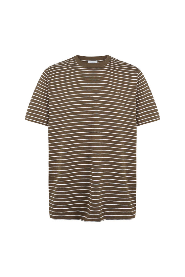 Pedro del Hierro Striped T-shirt Green