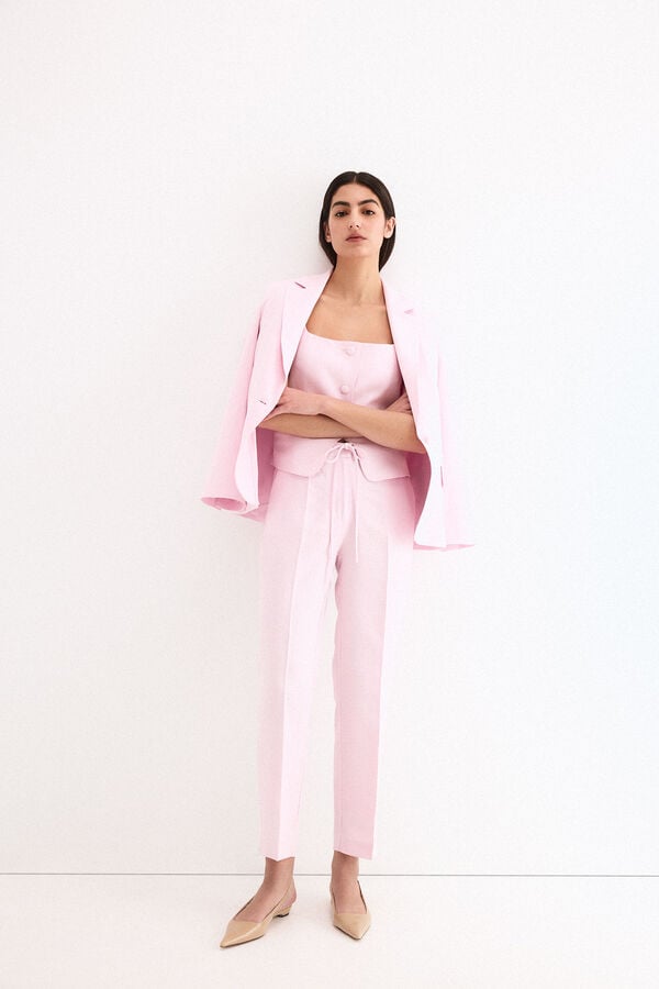 Pedro del Hierro Pink suit trousers Pink