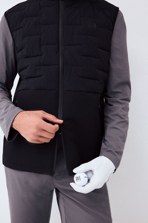 Pedro del Hierro Colete acolchoado Golf Preto