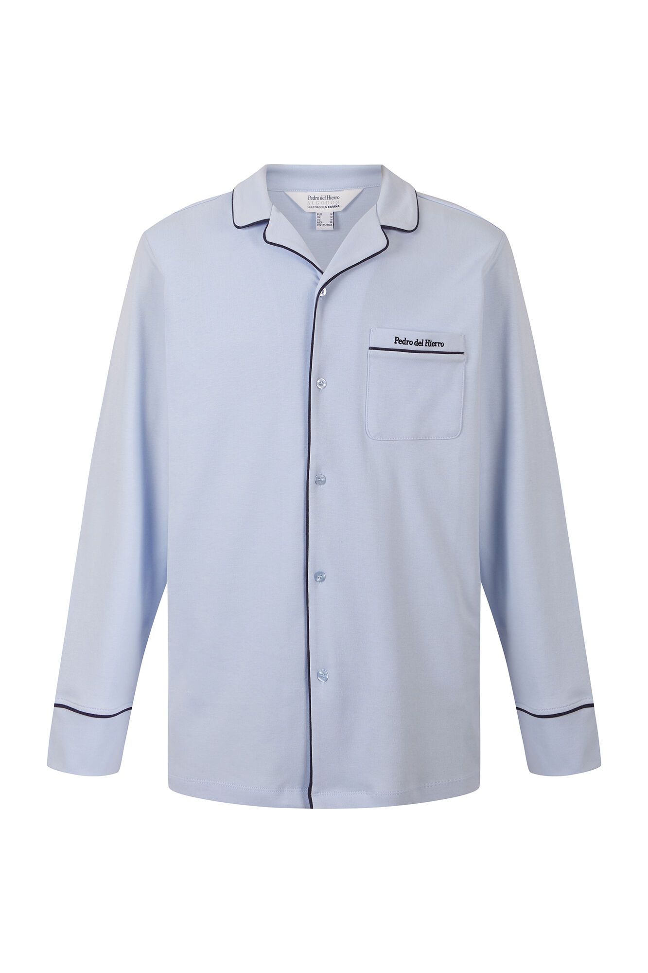 Pedro del Hierro Spanish cotton long sleeve pyjama shirt