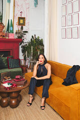 TFP by Tamara Falcó Velvet trouser Blue