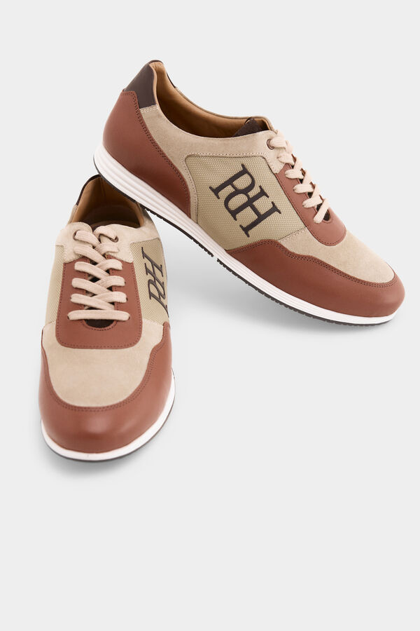 Pedro del Hierro Iconic rubber-soled sneaker Brown