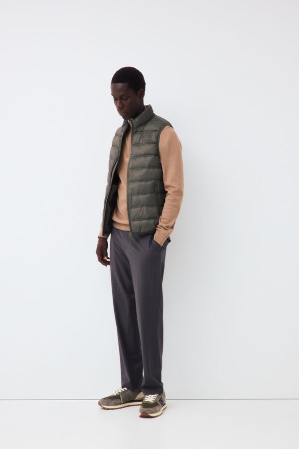 Pedro del Hierro Ultralight puffer gilet Green