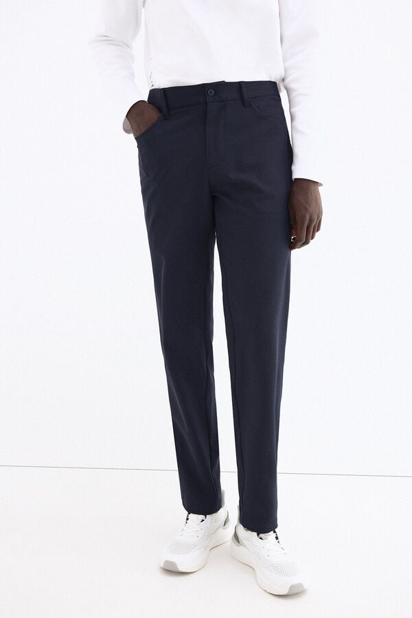 Pedro del Hierro 5-pocket golf long trousers Blue