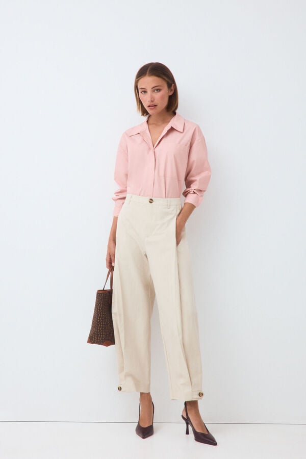 Pedro del Hierro Plain loose shirt Pink