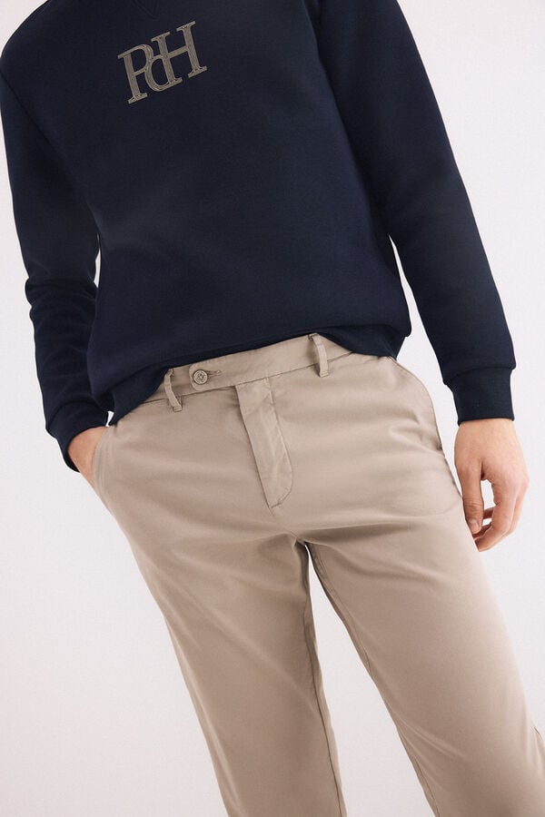 Pedro del Hierro Cal&ccedil;as chino slim fit Cizento