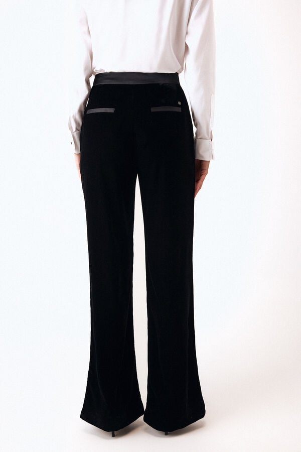 Pedro del Hierro Combined flare pants Black