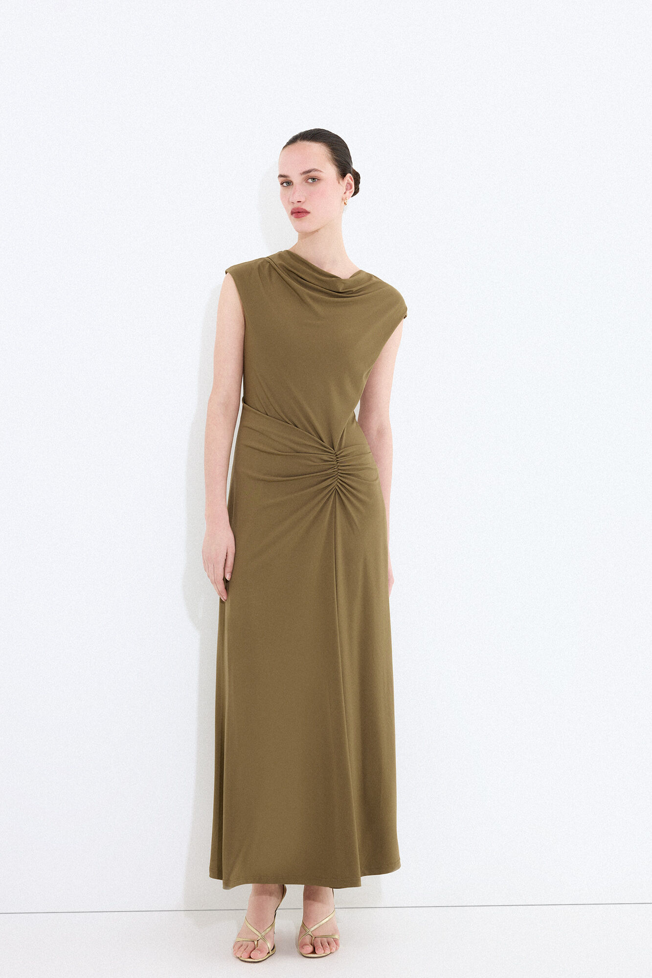 Pedro del Hierro Fitted ruched sleeveless dress