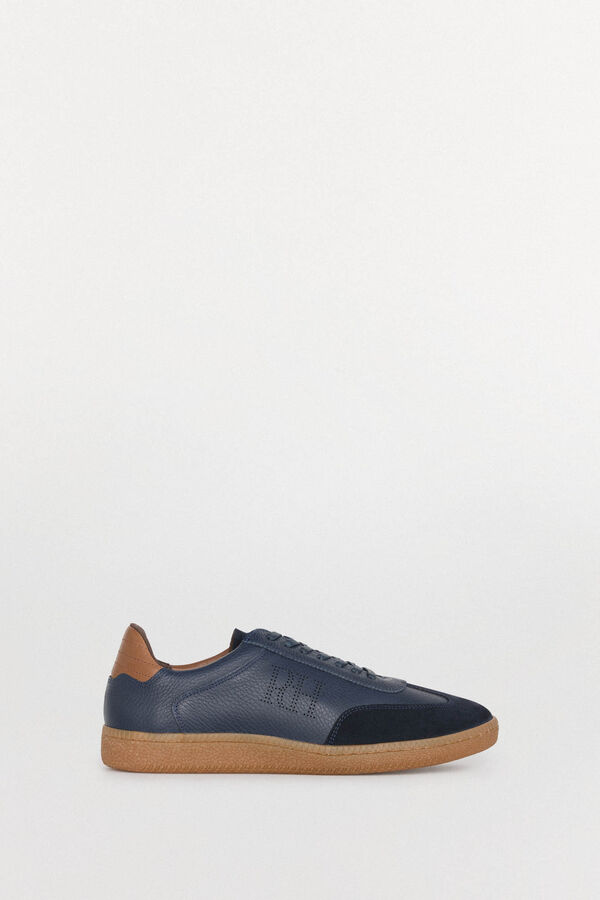 Pedro del Hierro leather sneaker Blue