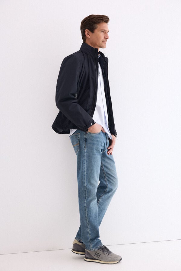 Pedro del Hierro Removable lining jacket Blue