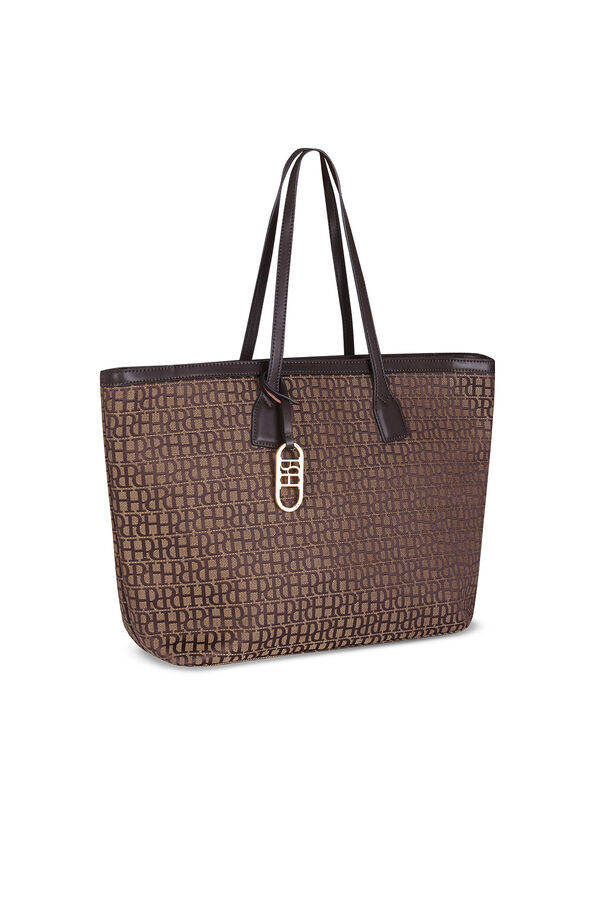 Pedro del Hierro jacquard tote bag (m) Brown