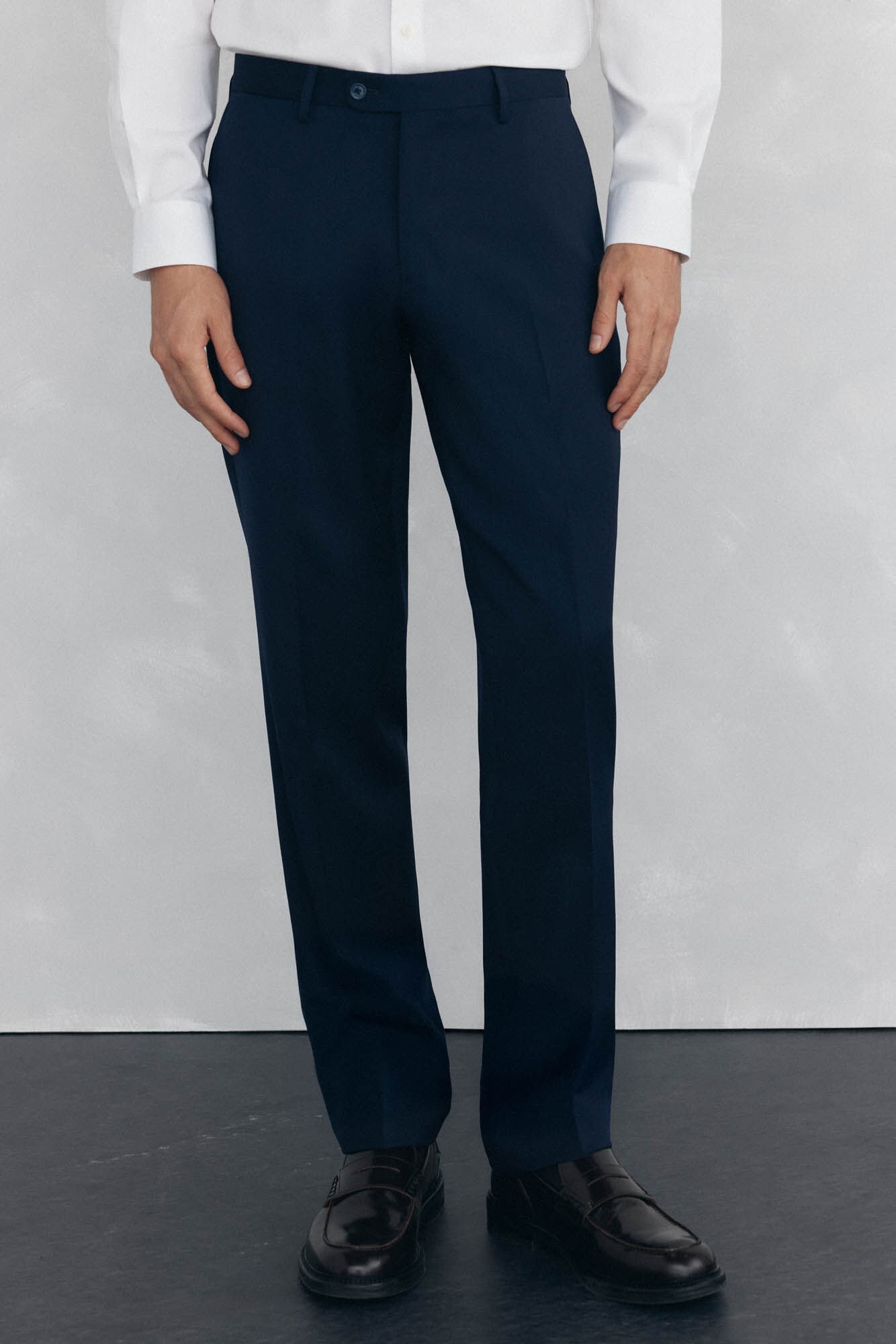Pedro del Hierro plain tailored bi-stretch trousers